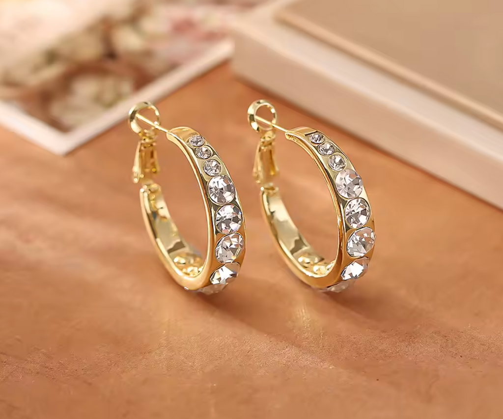 Super Sparkling Diamond-Style Earrings for Women