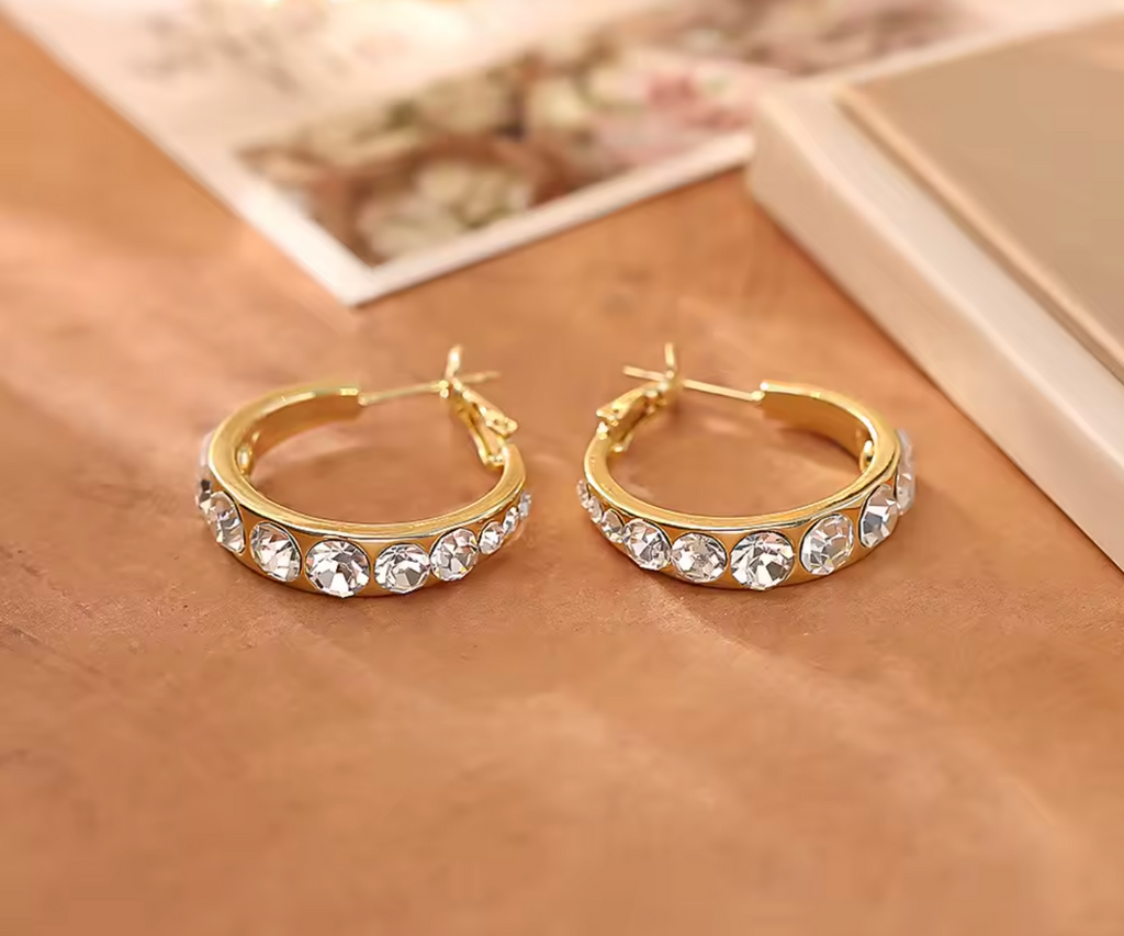Super Sparkling Diamond-Style Earrings for Women