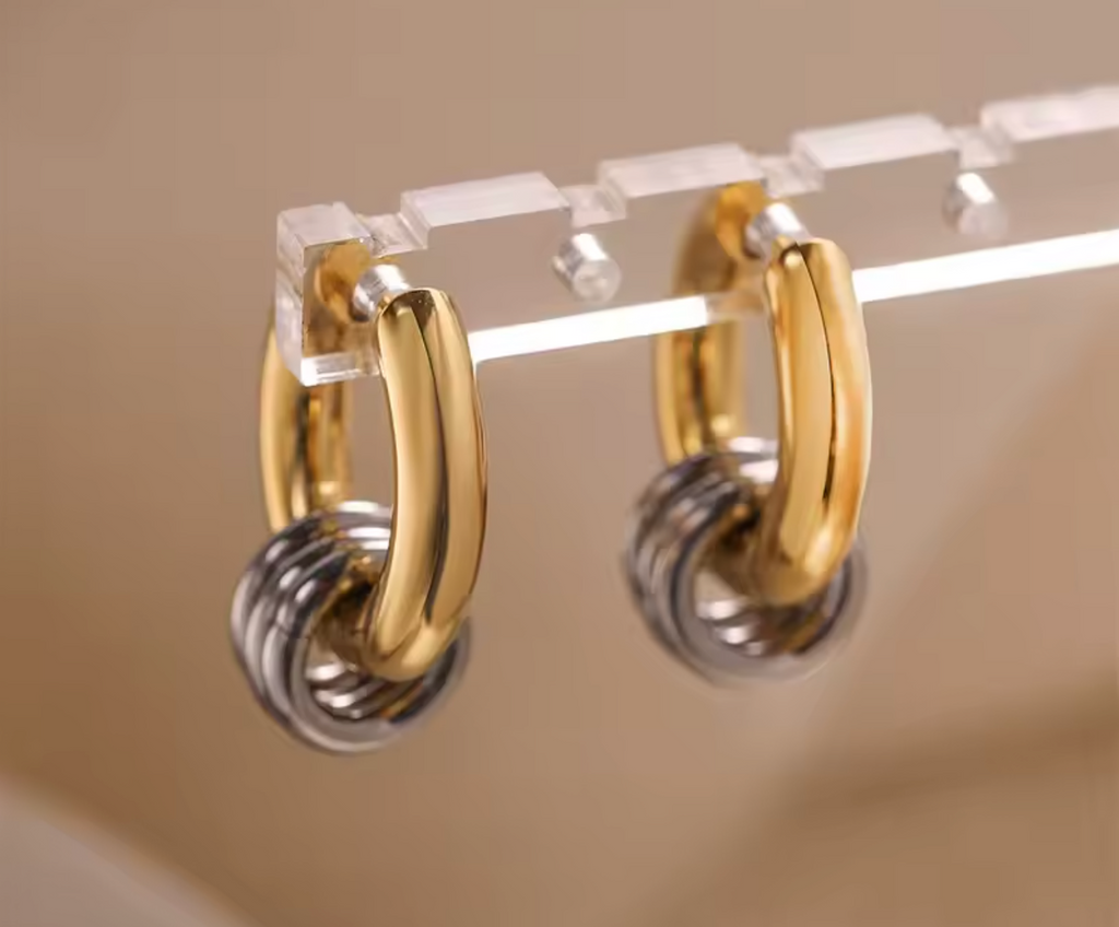 Stainless Steel Large & Small Hoop Earrings for Women