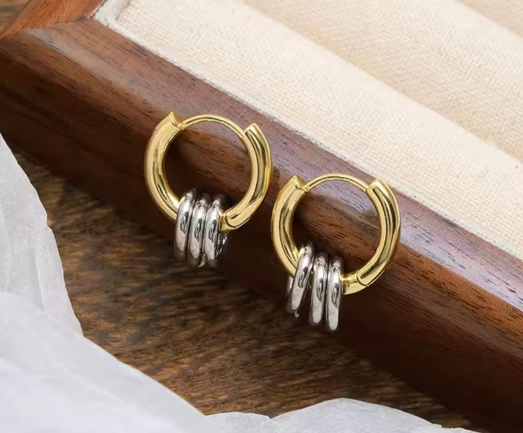 Stainless Steel Large & Small Hoop Earrings for Women