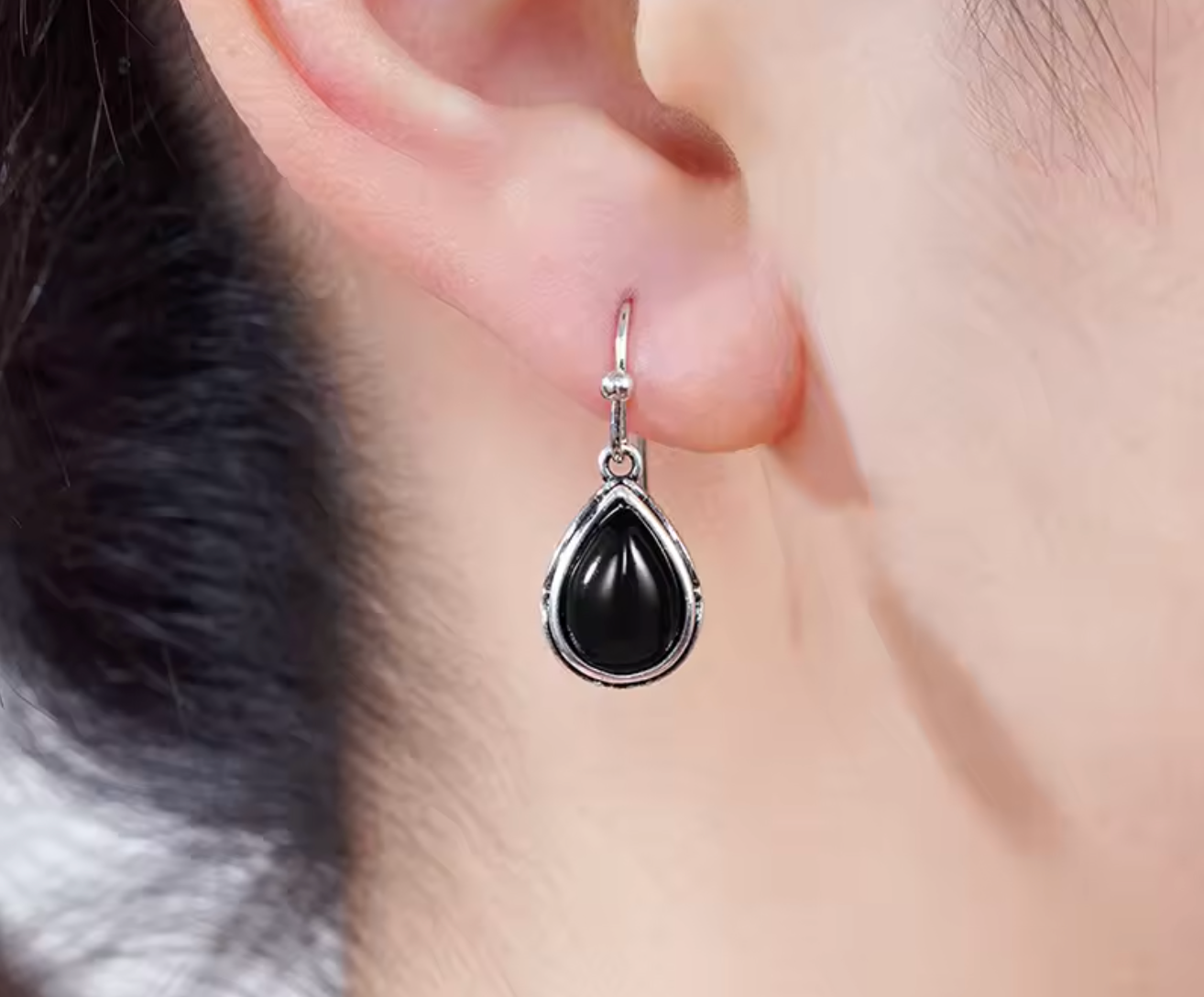Ethnic Style Stone Drop Earrings for Women
