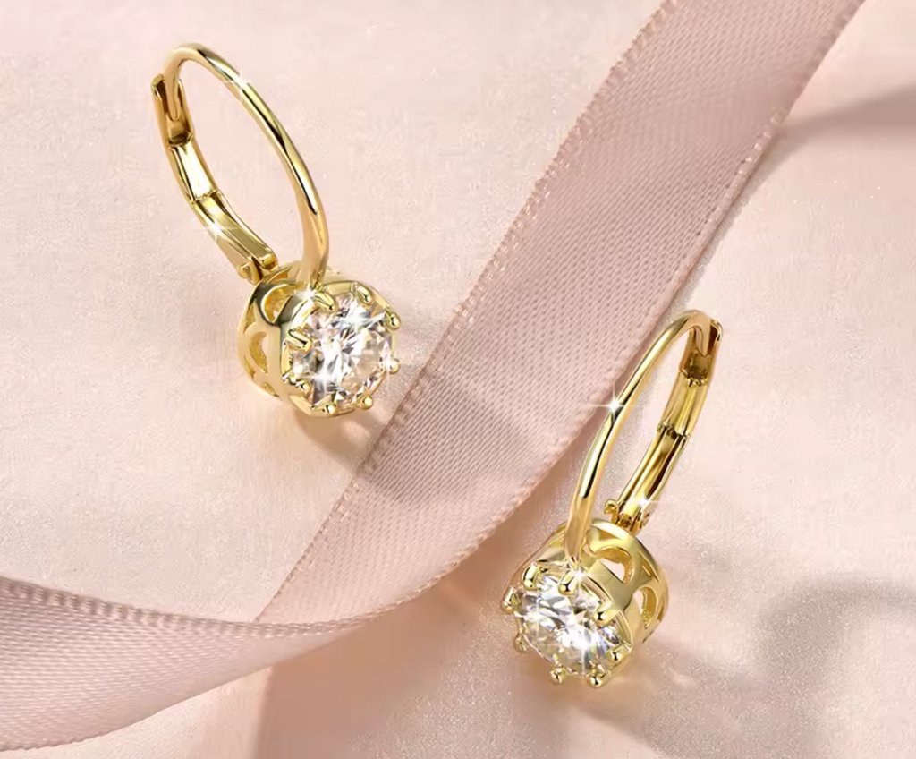 Moissanite Diamond Earrings for Women