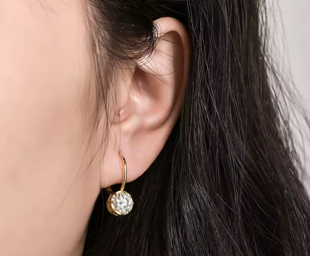 Moissanite Diamond Earrings for Women