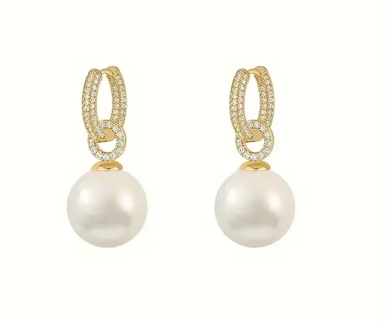 Luxury Dainty Pearl Drop Earrings for Women